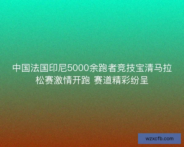中国法国印尼5000余跑者竞技宝清马拉松赛激情开跑 赛道精彩纷呈